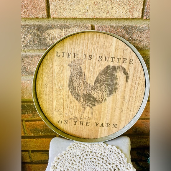 Life Is Better On the Farm Chicken Wood Decor - Picture 6 of 17